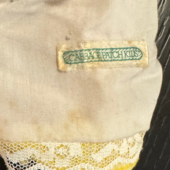 1985 Cabbage Patch Kids Baby Doll - Coleco Era, Blonde Hair, Green Eyes, Signed - Picture 4 of 13